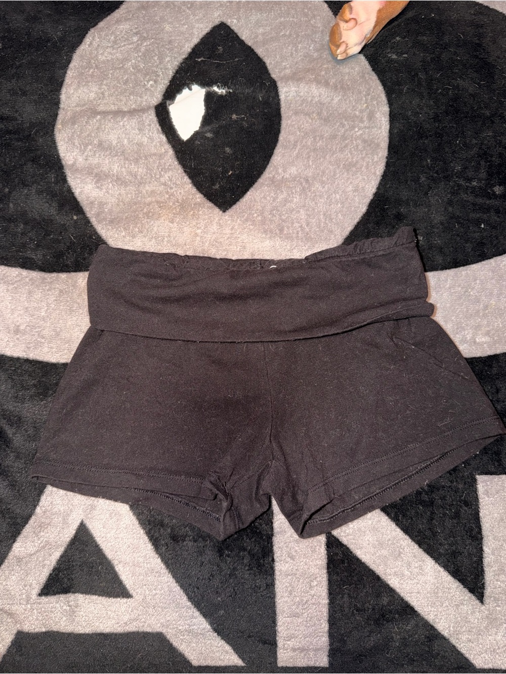 art class Black Fold-Over Waist Bike Shorts